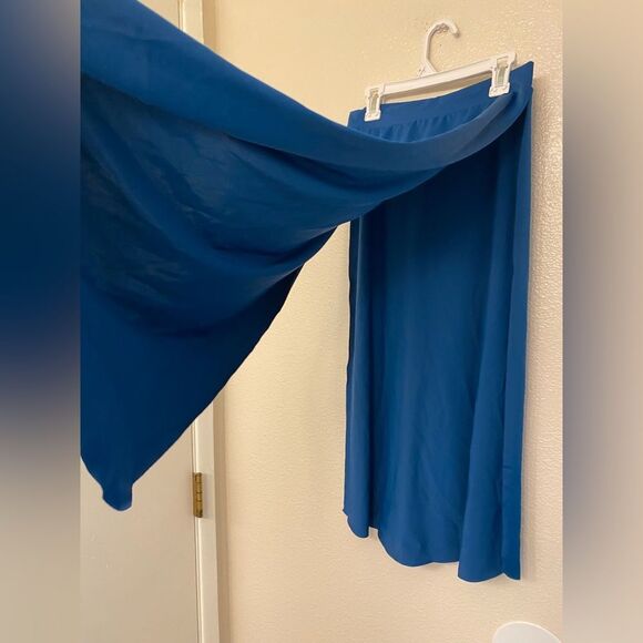 Kelle dance costume deep blue 2 piece FIRE TO THE RAIN - LEOTARD skirt 5360 SA - Picture 6 of 12